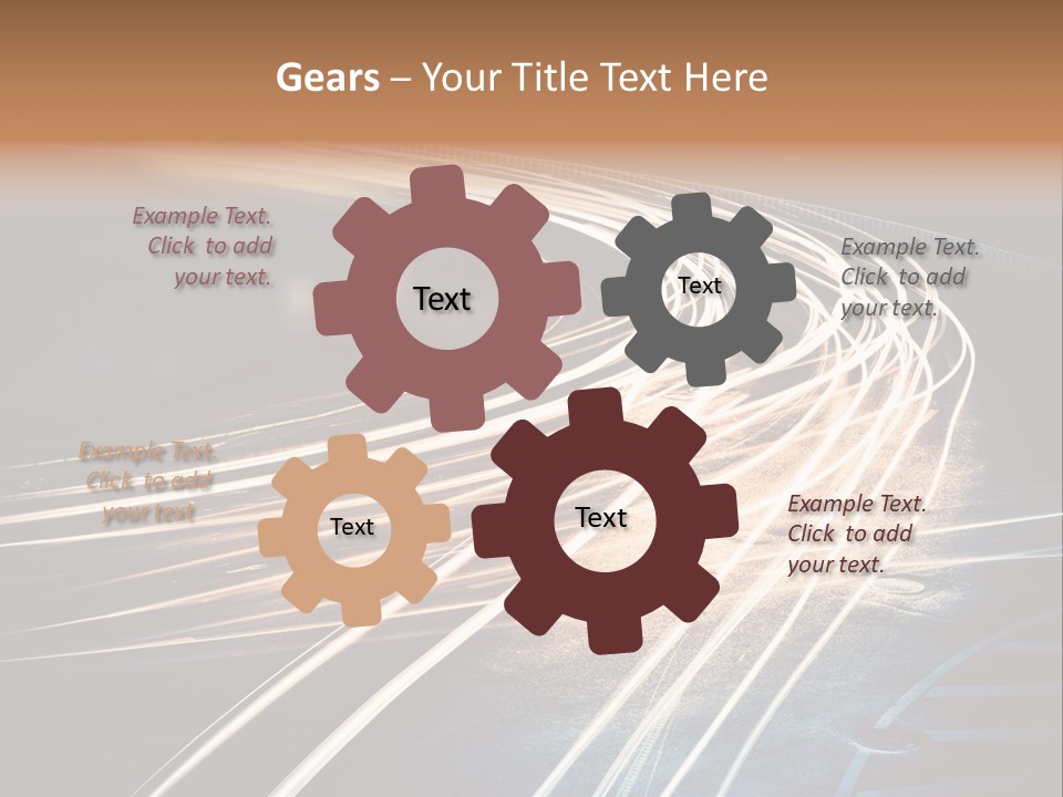 Night Glow Automobile PowerPoint Template