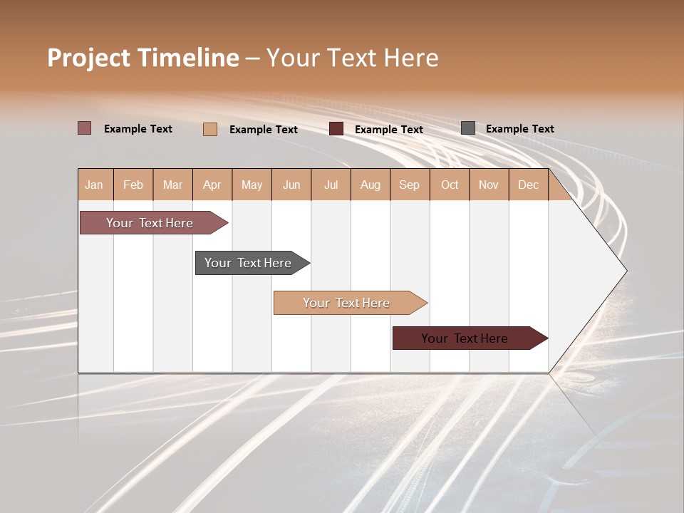 Night Glow Automobile PowerPoint Template