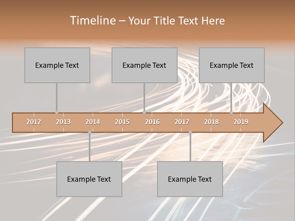 Night Glow Automobile PowerPoint Template