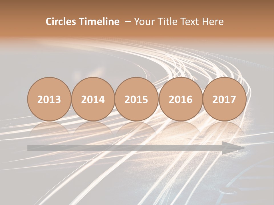 Night Glow Automobile PowerPoint Template