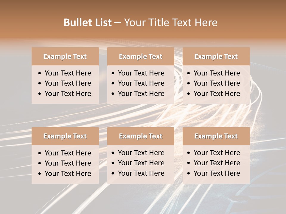 Night Glow Automobile PowerPoint Template