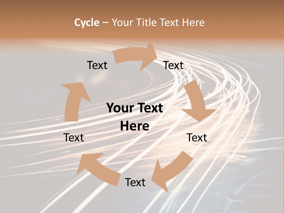 Night Glow Automobile PowerPoint Template