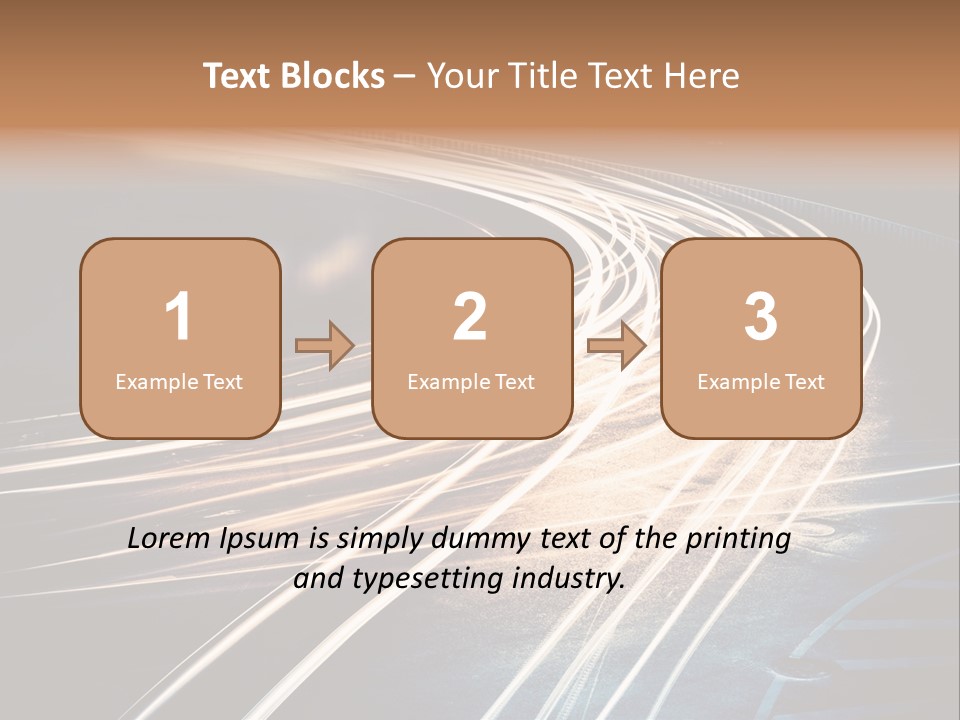 Night Glow Automobile PowerPoint Template