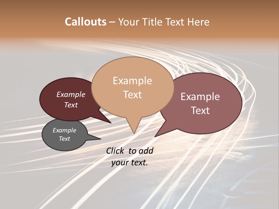 Night Glow Automobile PowerPoint Template