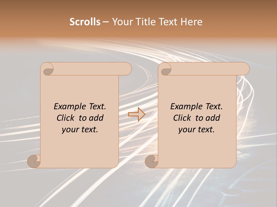 Night Glow Automobile PowerPoint Template