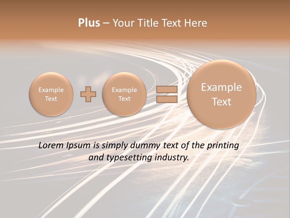 Night Glow Automobile PowerPoint Template