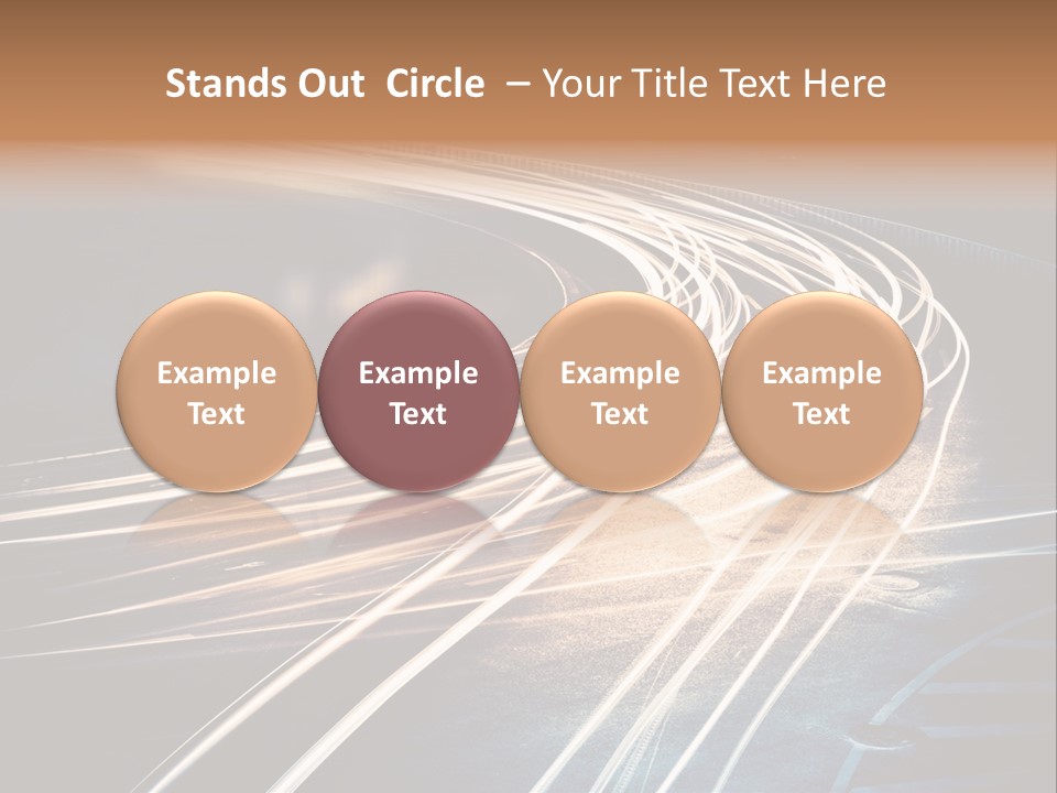 Night Glow Automobile PowerPoint Template