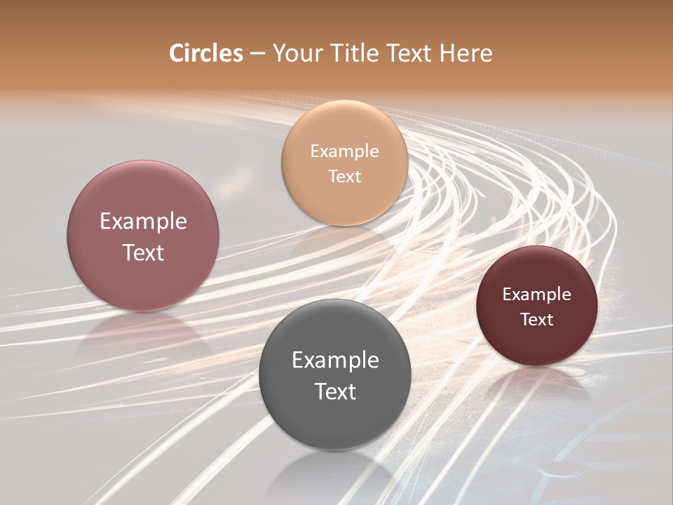 Night Glow Automobile PowerPoint Template