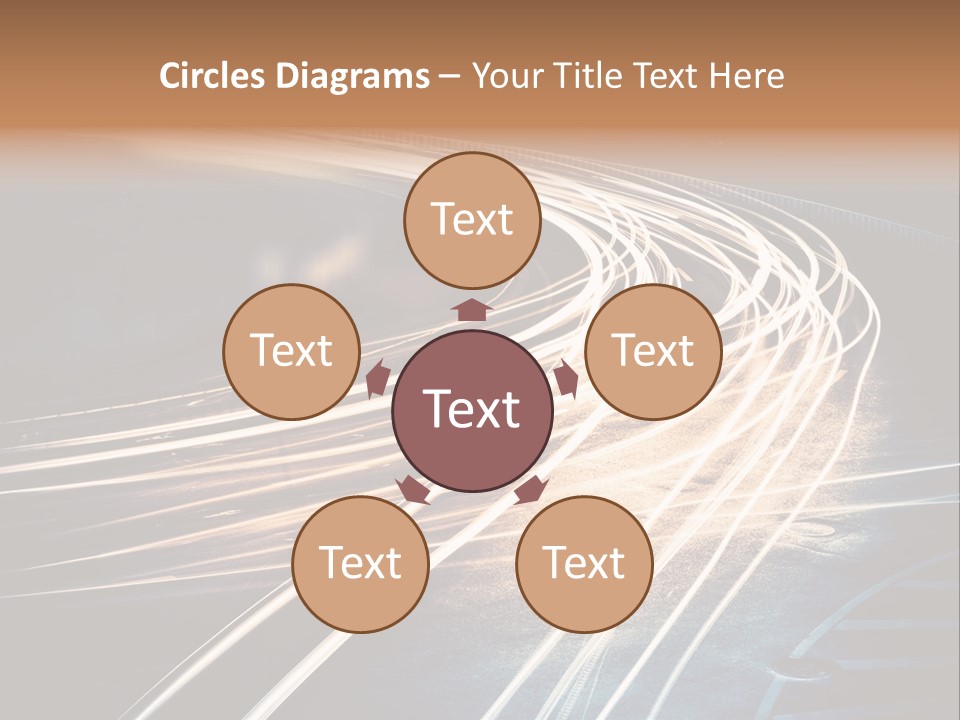 Night Glow Automobile PowerPoint Template