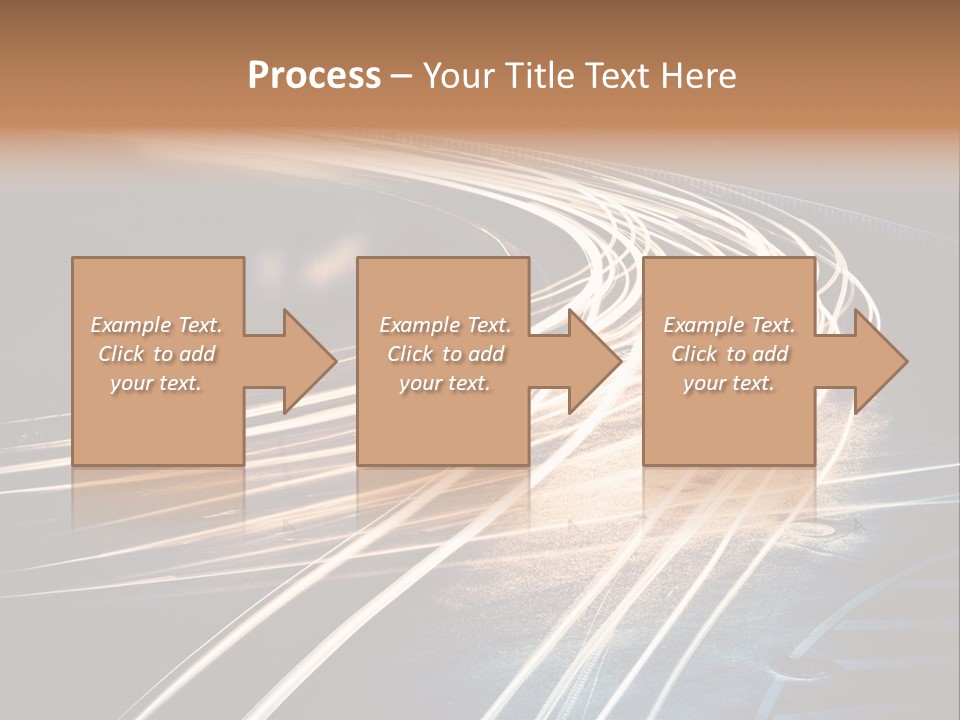 Night Glow Automobile PowerPoint Template