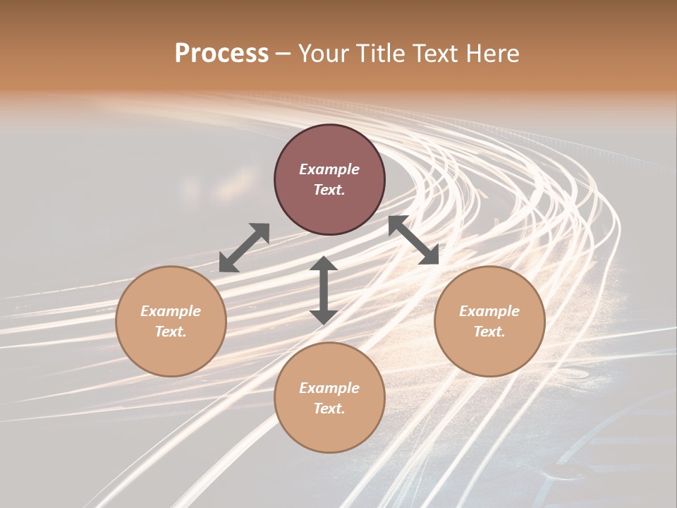 Night Glow Automobile PowerPoint Template