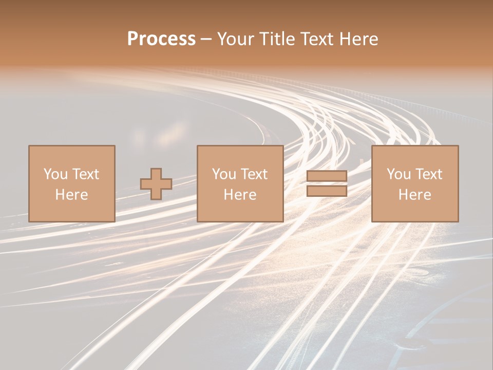 Night Glow Automobile PowerPoint Template