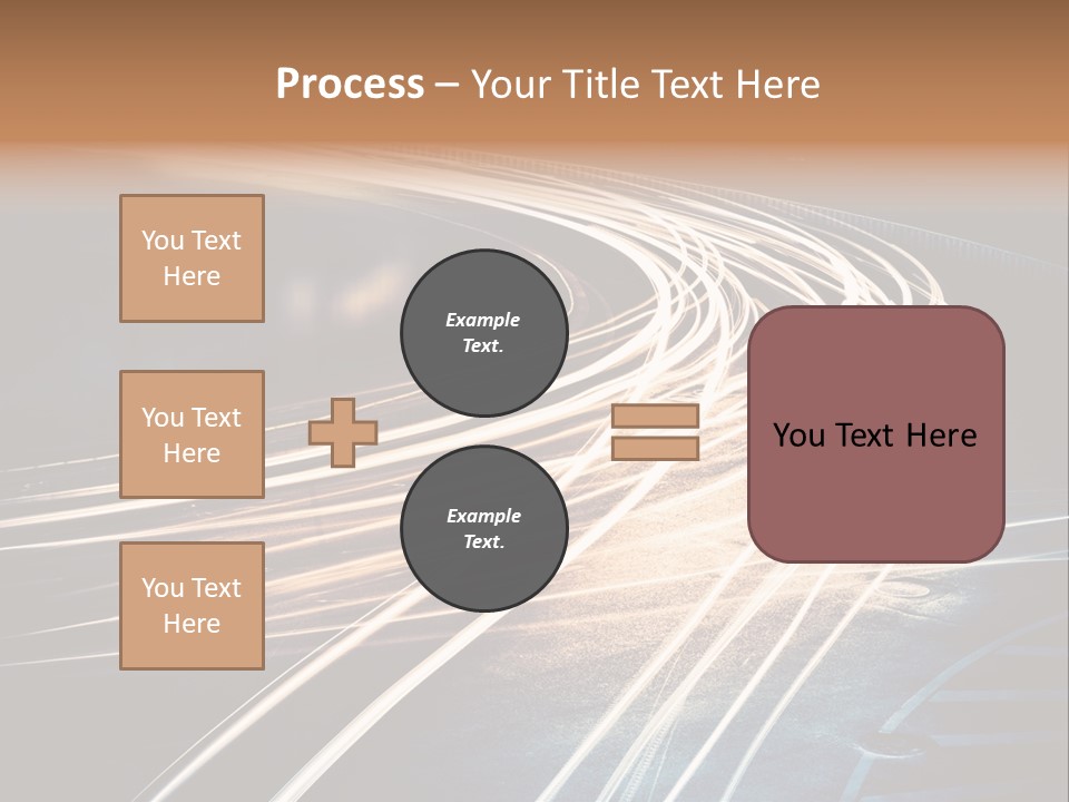 Night Glow Automobile PowerPoint Template