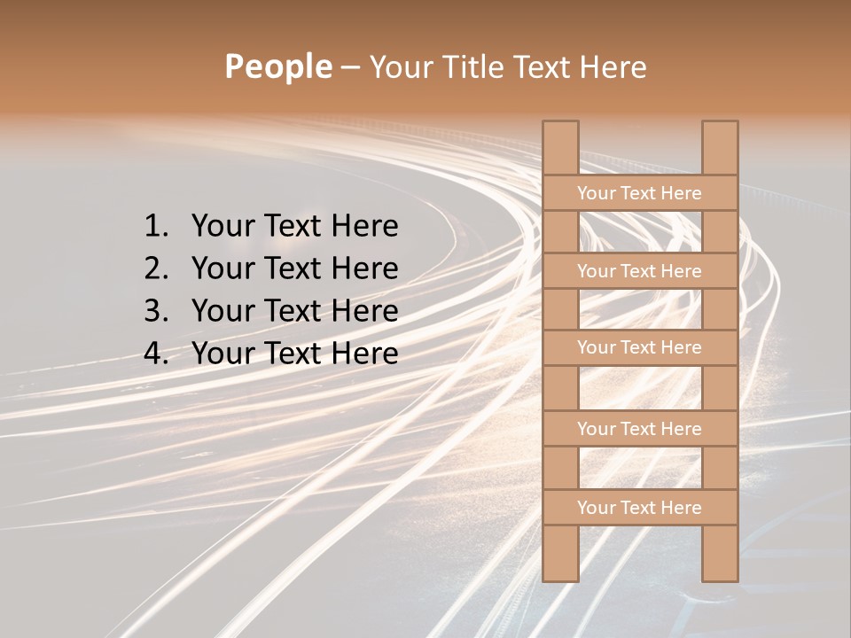 Night Glow Automobile PowerPoint Template