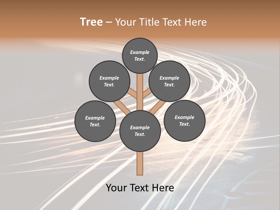 Night Glow Automobile PowerPoint Template