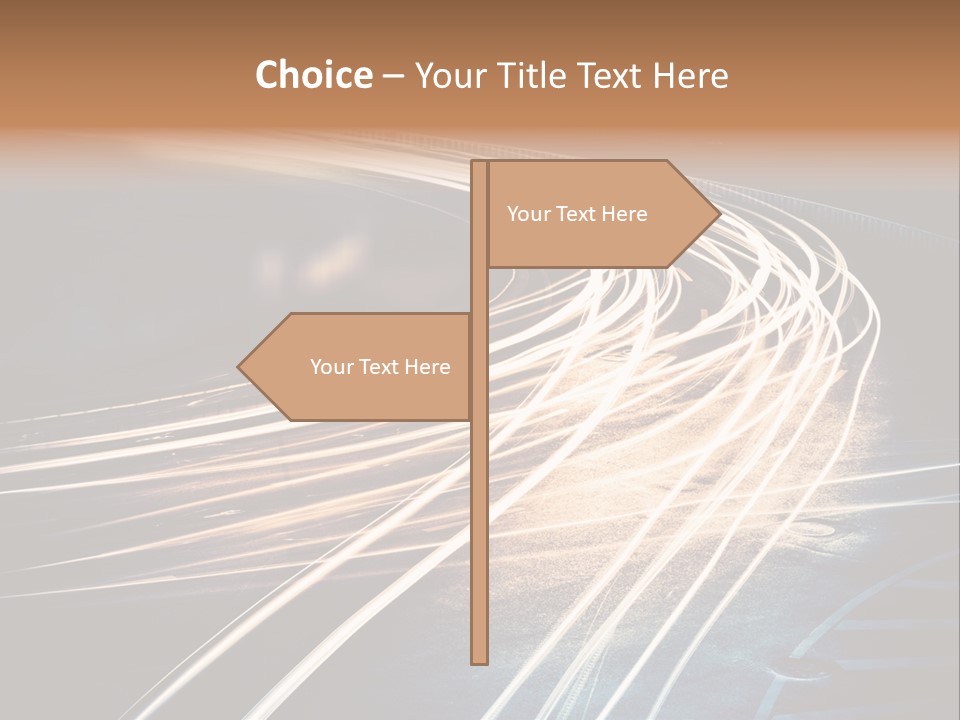 Night Glow Automobile PowerPoint Template