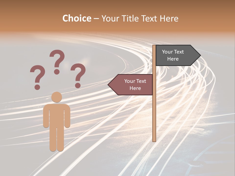 Night Glow Automobile PowerPoint Template