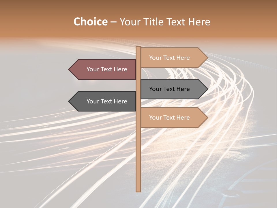 Night Glow Automobile PowerPoint Template