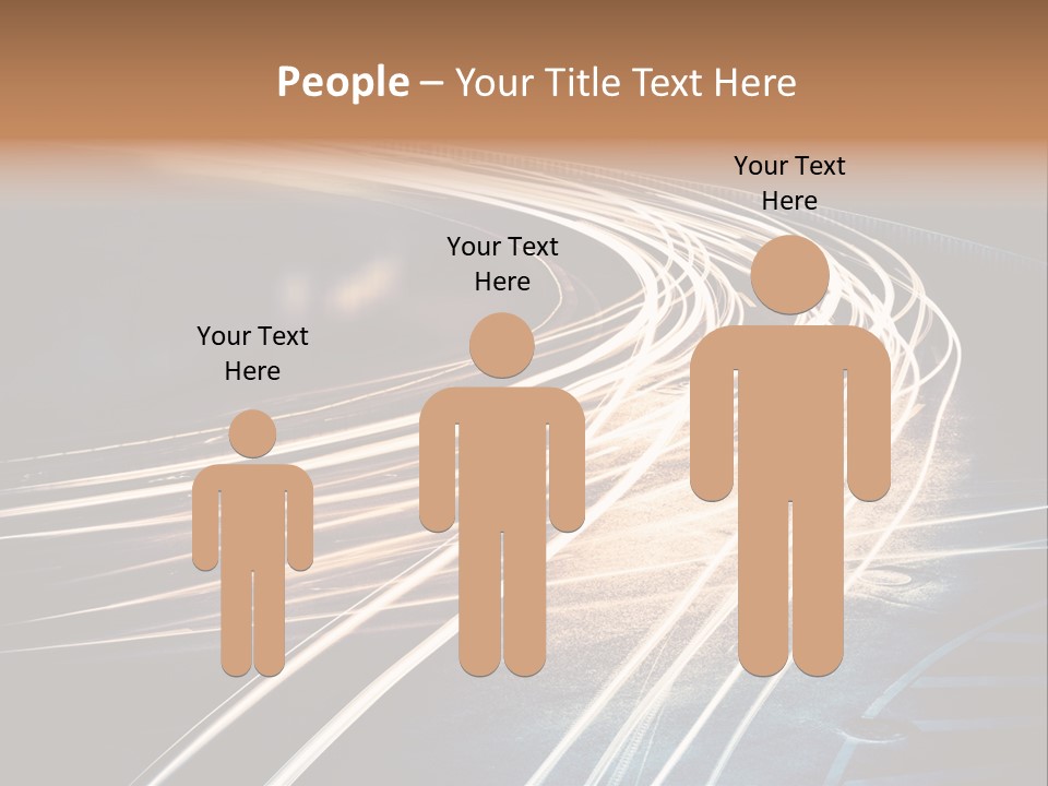 Night Glow Automobile PowerPoint Template