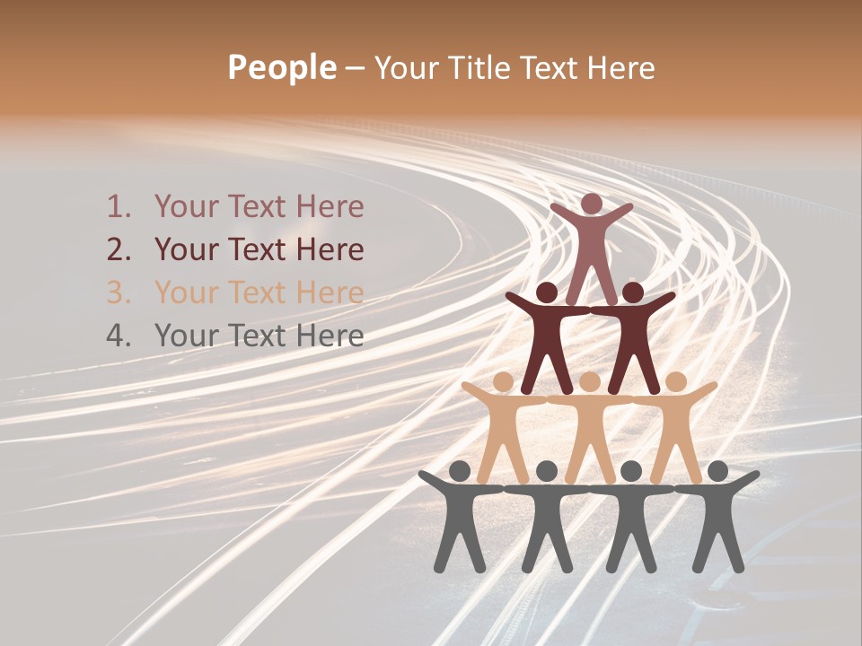 Night Glow Automobile PowerPoint Template