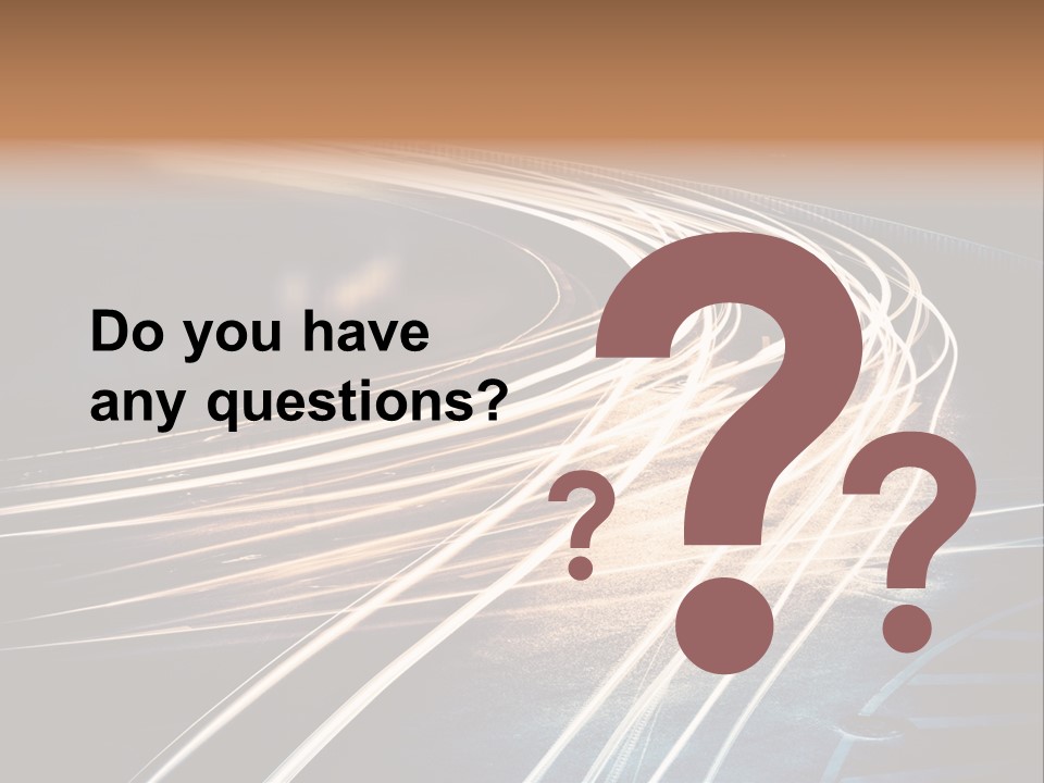 Night Glow Automobile PowerPoint Template