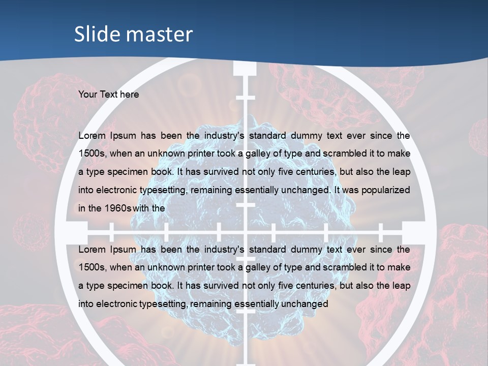 Medicine Killing Cancer Abnormal Cells PowerPoint Template