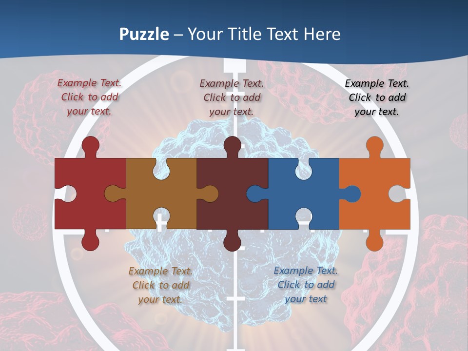 Medicine Killing Cancer Abnormal Cells PowerPoint Template