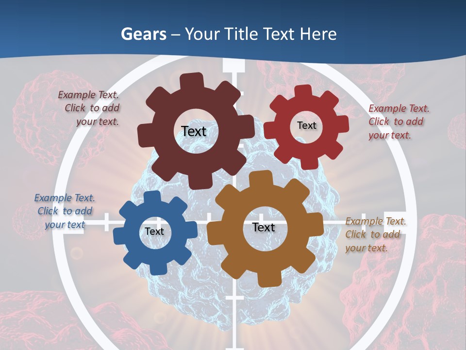 Medicine Killing Cancer Abnormal Cells PowerPoint Template