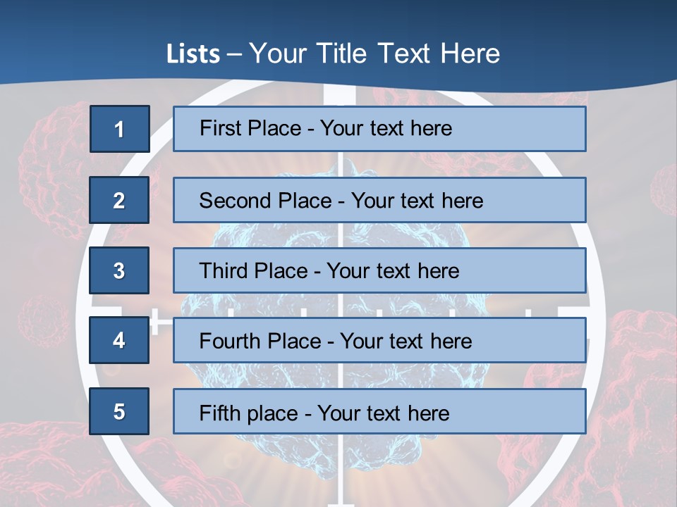 Medicine Killing Cancer Abnormal Cells PowerPoint Template