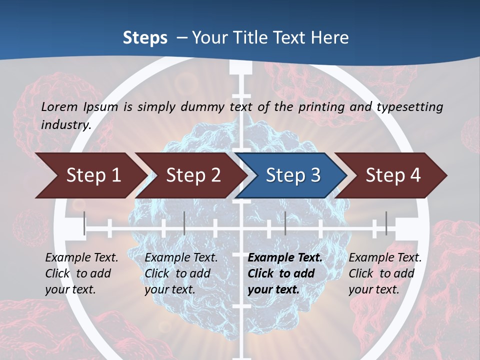 Medicine Killing Cancer Abnormal Cells PowerPoint Template