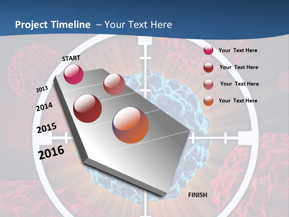 Medicine Killing Cancer Abnormal Cells PowerPoint Template