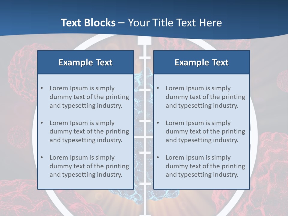 Medicine Killing Cancer Abnormal Cells PowerPoint Template