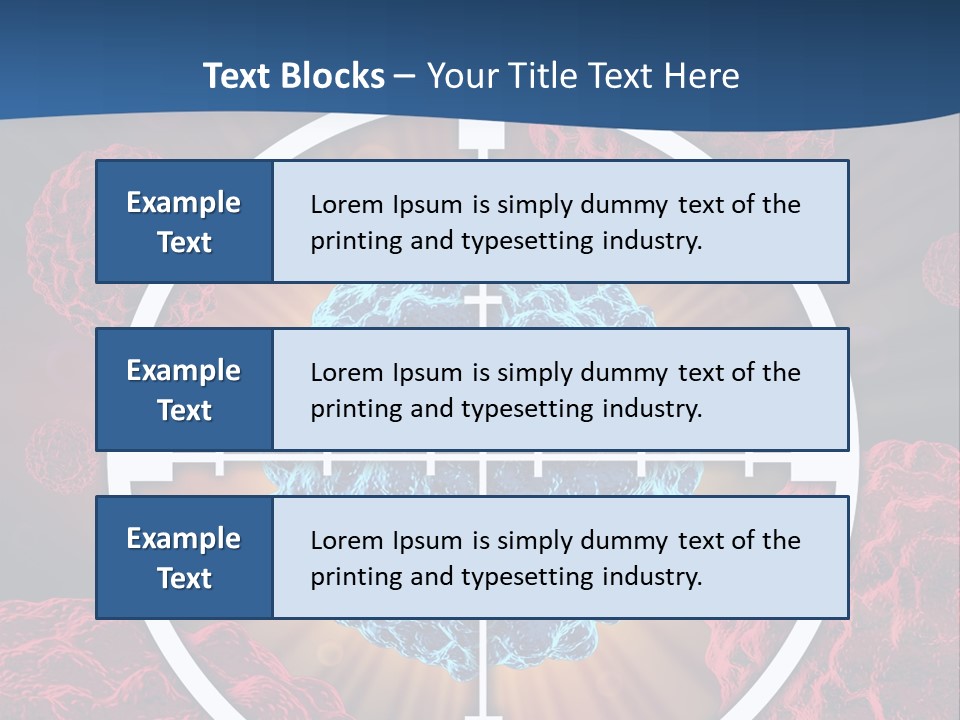 Medicine Killing Cancer Abnormal Cells PowerPoint Template