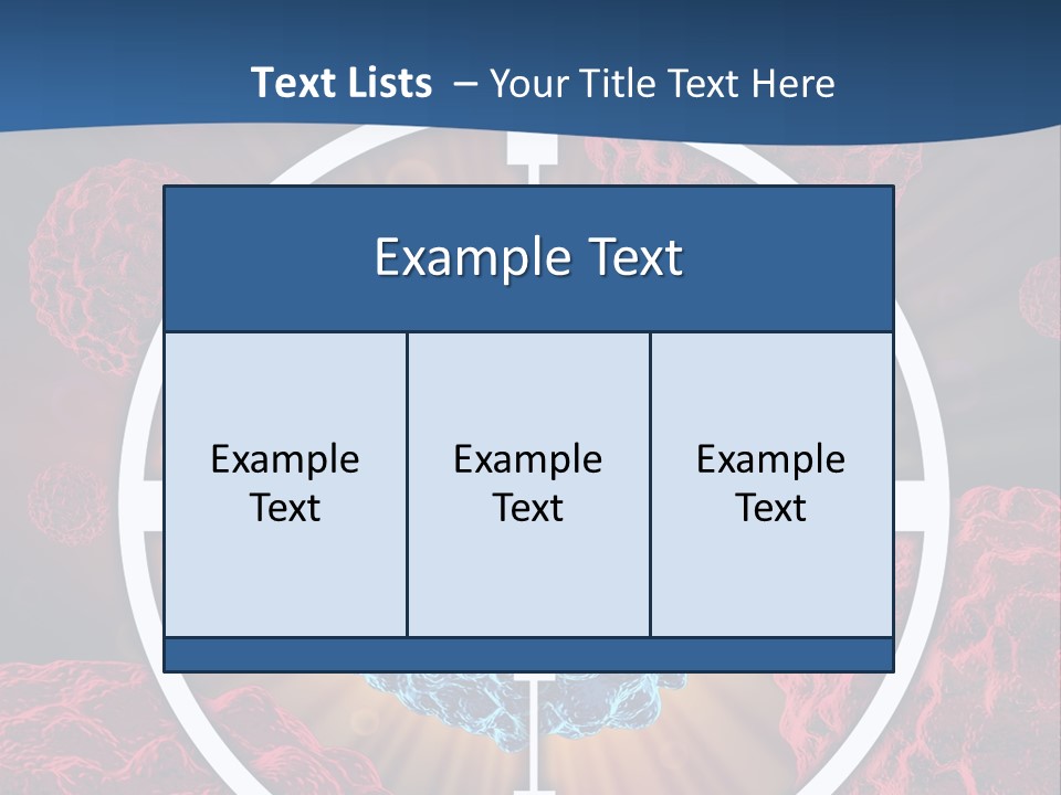Medicine Killing Cancer Abnormal Cells PowerPoint Template