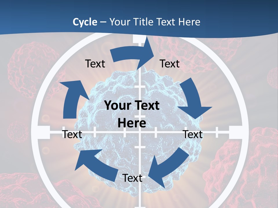 Medicine Killing Cancer Abnormal Cells PowerPoint Template