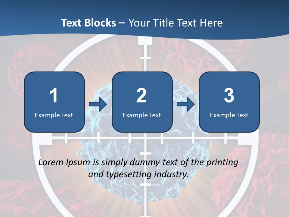 Medicine Killing Cancer Abnormal Cells PowerPoint Template