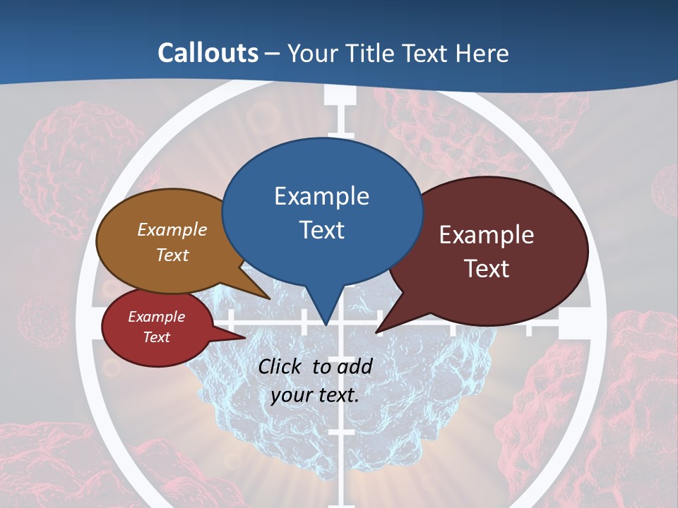 Medicine Killing Cancer Abnormal Cells PowerPoint Template