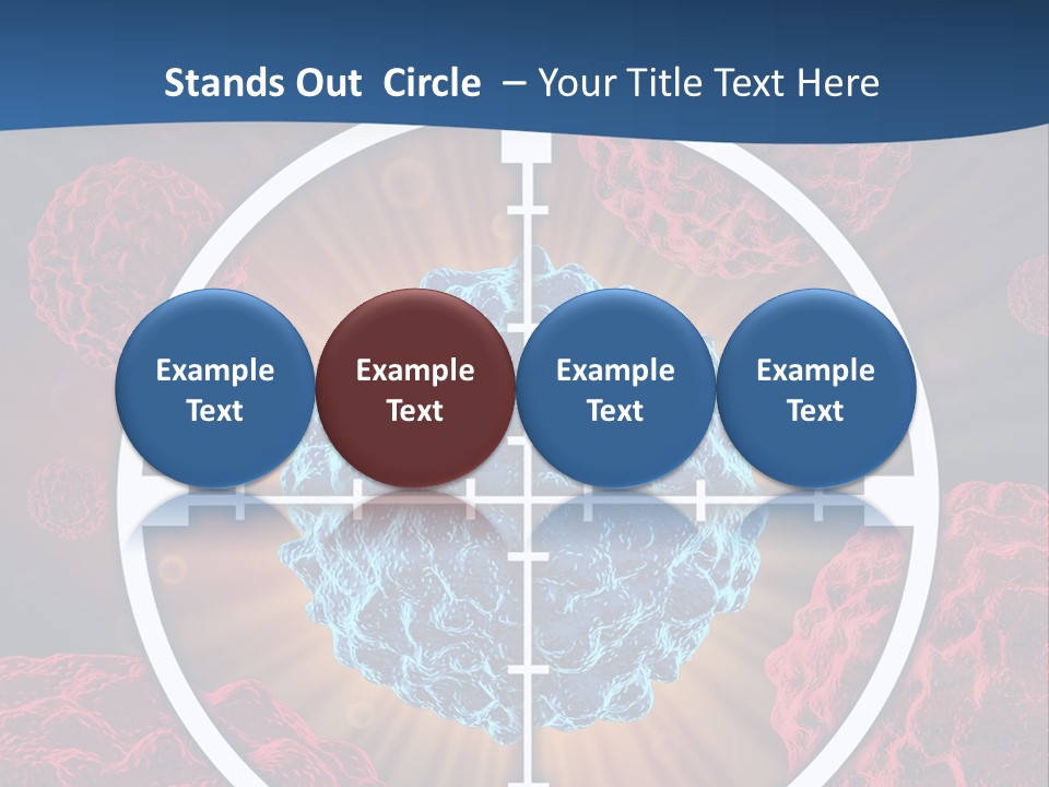 Medicine Killing Cancer Abnormal Cells PowerPoint Template