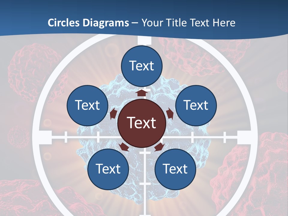 Medicine Killing Cancer Abnormal Cells PowerPoint Template