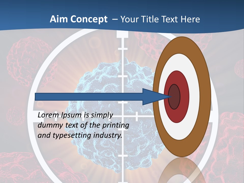 Medicine Killing Cancer Abnormal Cells PowerPoint Template