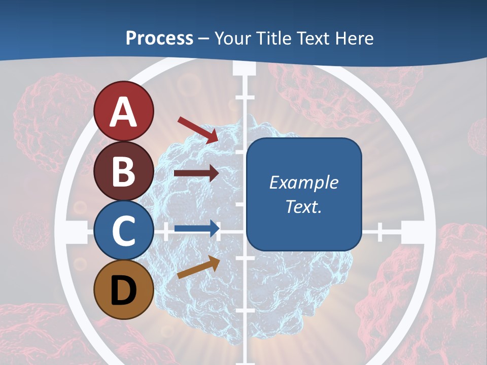Medicine Killing Cancer Abnormal Cells PowerPoint Template