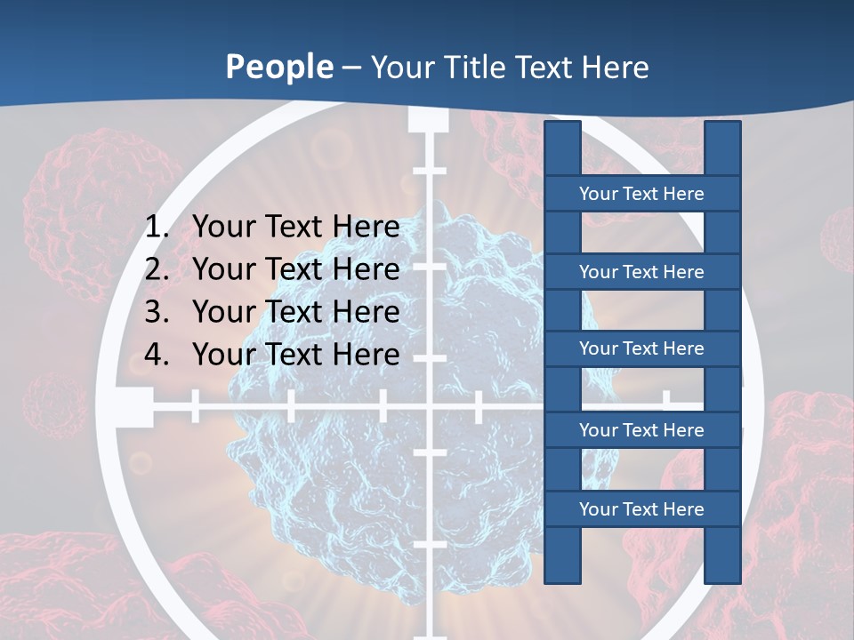 Medicine Killing Cancer Abnormal Cells PowerPoint Template