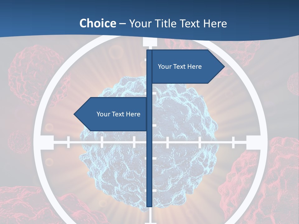 Medicine Killing Cancer Abnormal Cells PowerPoint Template