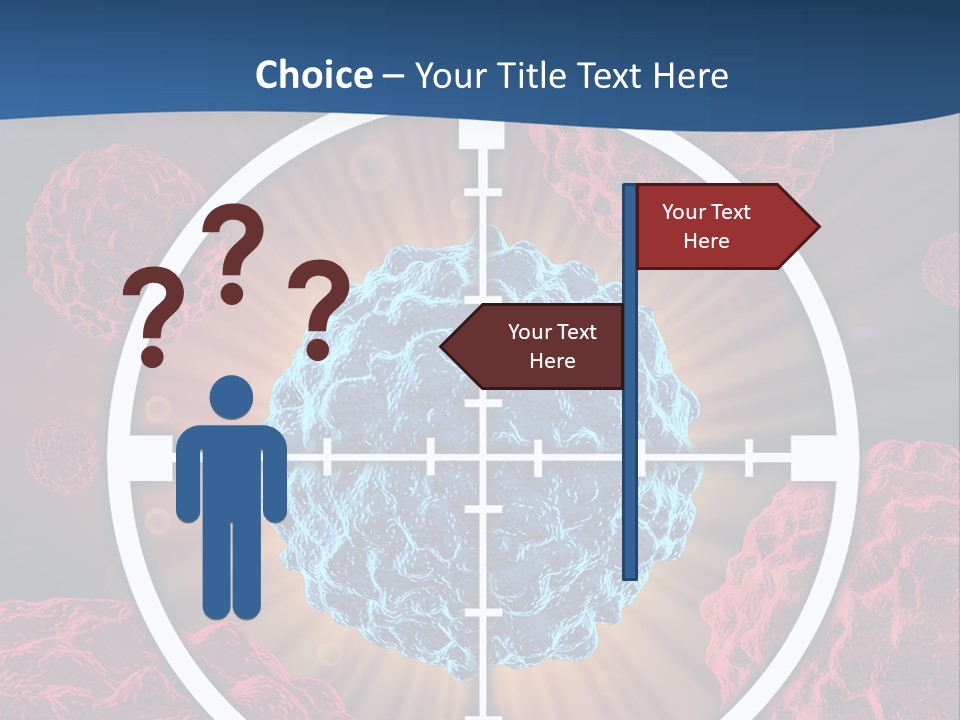 Medicine Killing Cancer Abnormal Cells PowerPoint Template