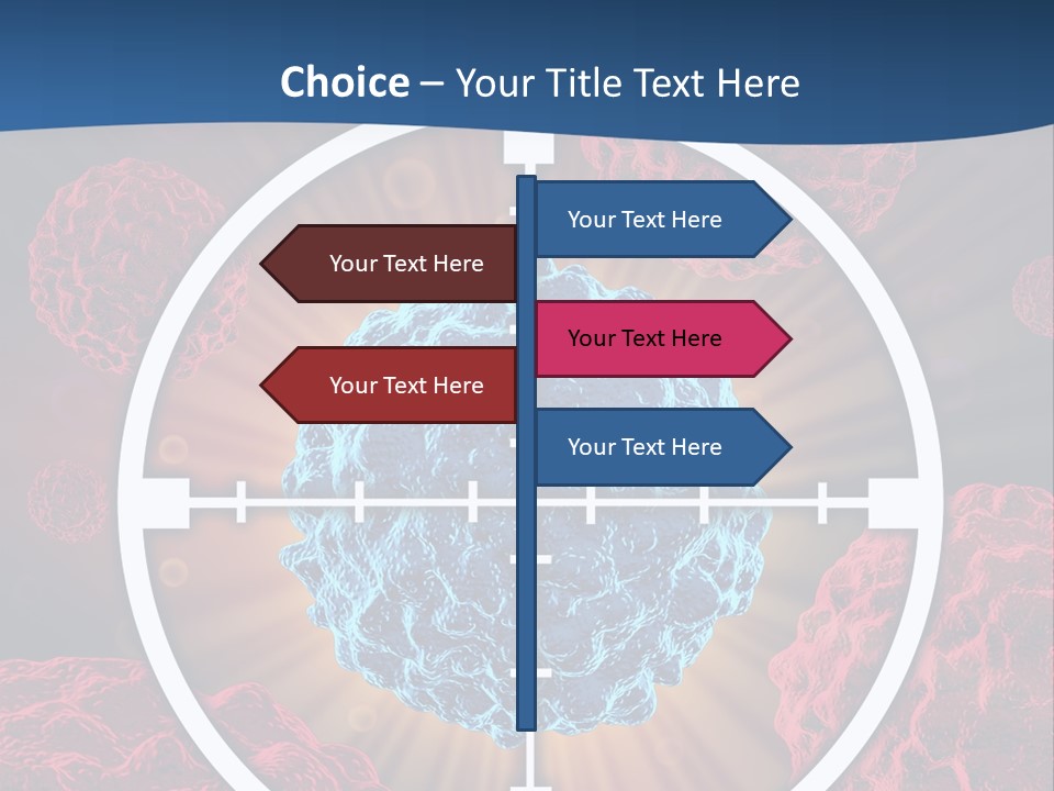 Medicine Killing Cancer Abnormal Cells PowerPoint Template