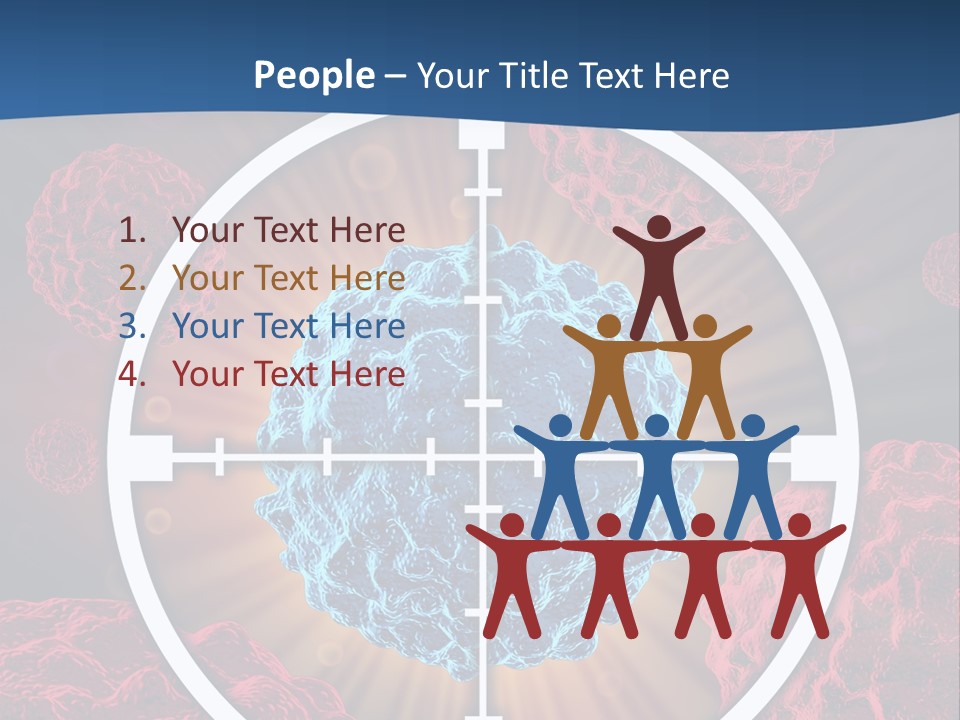 Medicine Killing Cancer Abnormal Cells PowerPoint Template