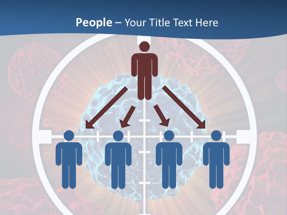 Medicine Killing Cancer Abnormal Cells PowerPoint Template