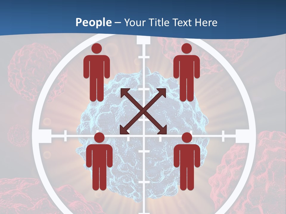 Medicine Killing Cancer Abnormal Cells PowerPoint Template
