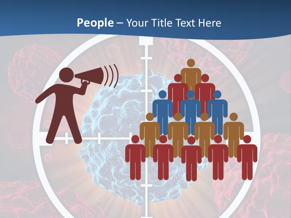 Medicine Killing Cancer Abnormal Cells PowerPoint Template