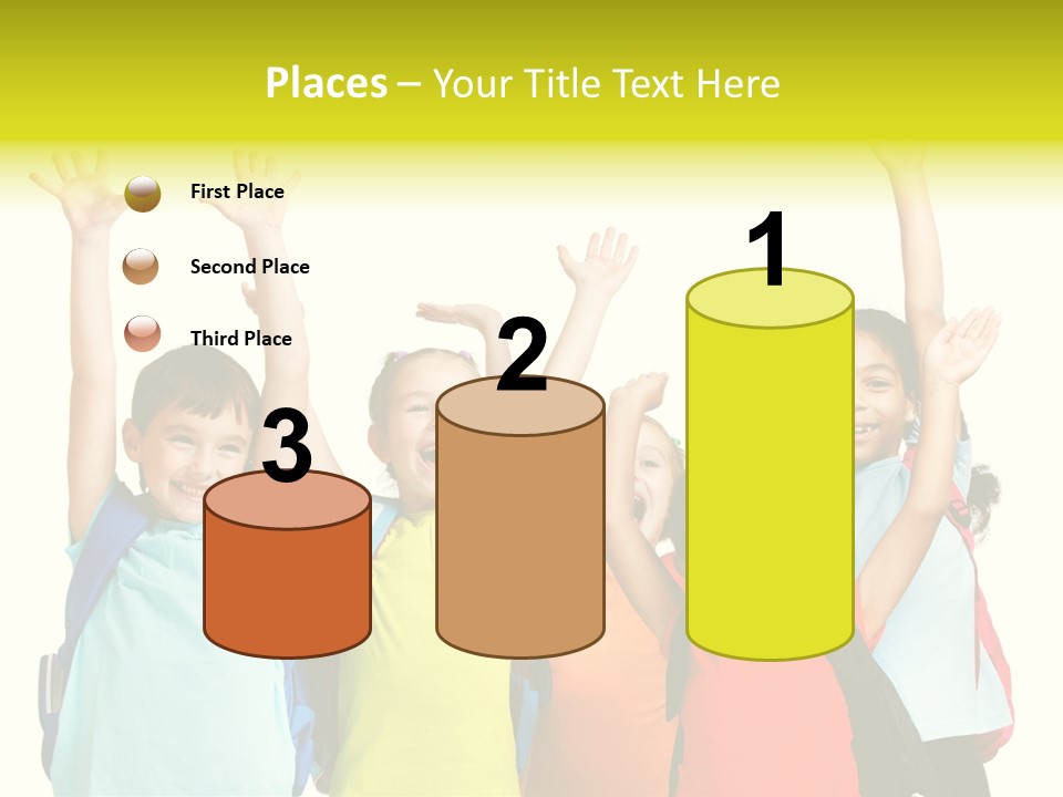 Girl People Preschool PowerPoint Template